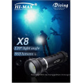 Hi-Max CREE XM-L2 U2 Unterwasseratemgerät Unterwasser 2 * 18650 Batterie Fotografie Unterwasser Tauchen Video Licht